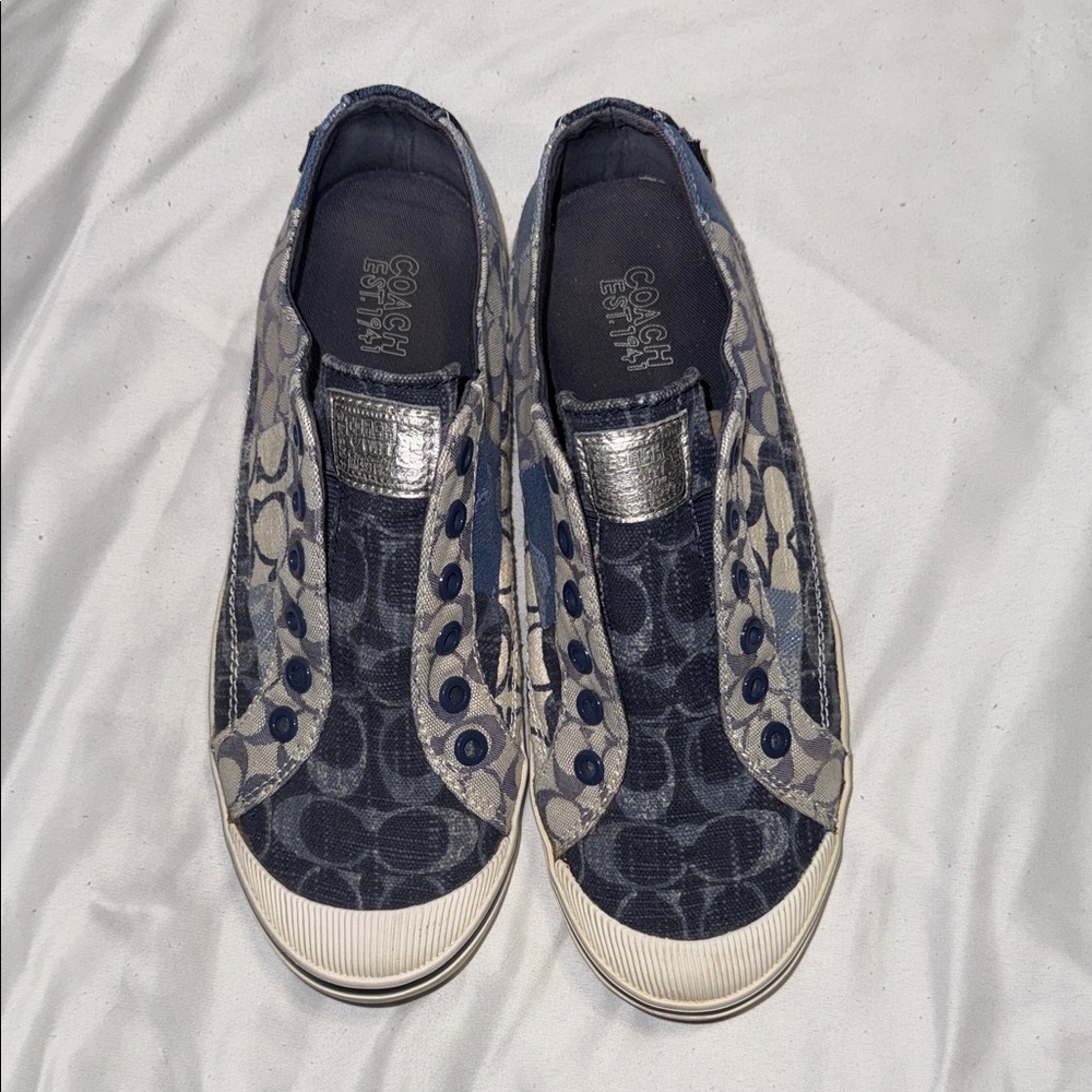 Coach Blue and White Women's Sneakers